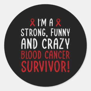 Adesivo Sou um Sobrevivente de câncer de sangue! Cancer de