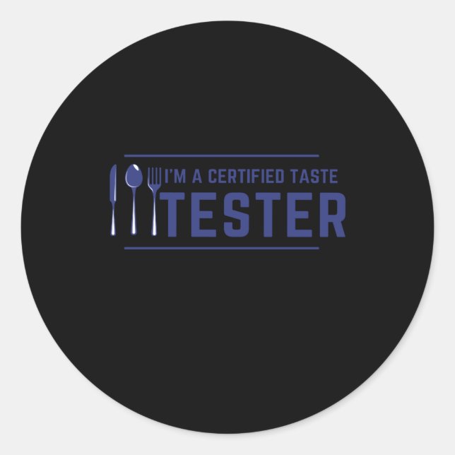Adesivo Sou um testador de sabor certificado (Frente)
