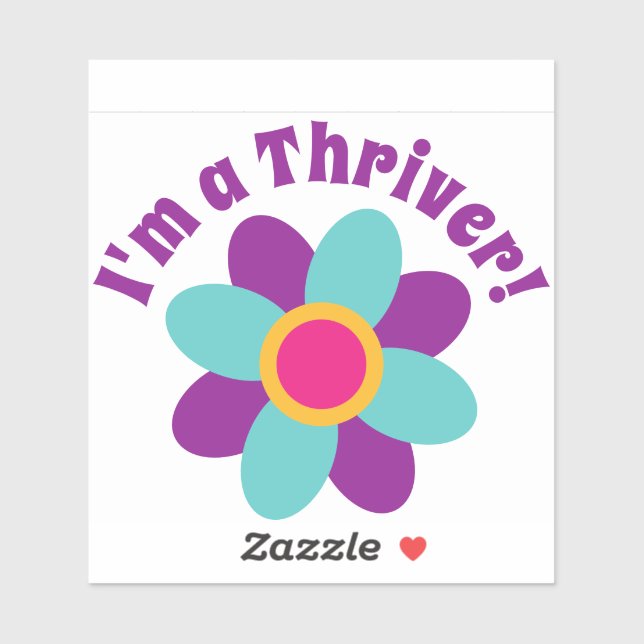 Adesivo Sou um Thriver! (Folha)
