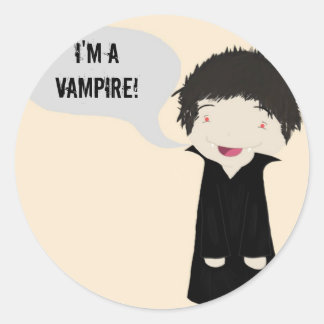Adesivo Sou um vampiro! -adesivo