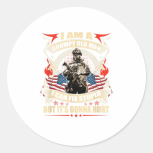 Adesivo Sou Um Velho Engraçado Que Consigo Consertar Estúp