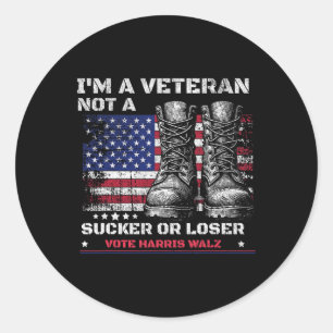 Adesivo Sou um Veterano, não um Sucker ou um perdedor Harr