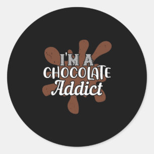 Adesivo Sou Um Viciado Em Chocolate