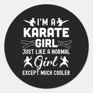 Adesivo Sou uma Design de Karate Girls para Mulheres Karat