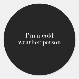 Adesivo Sou Uma Pessoa Fria Do Clima
