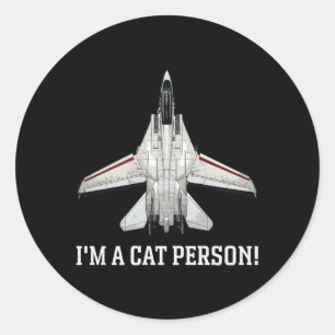 Adesivo Sou Uma Pessoa Gato F-14 Tomcat