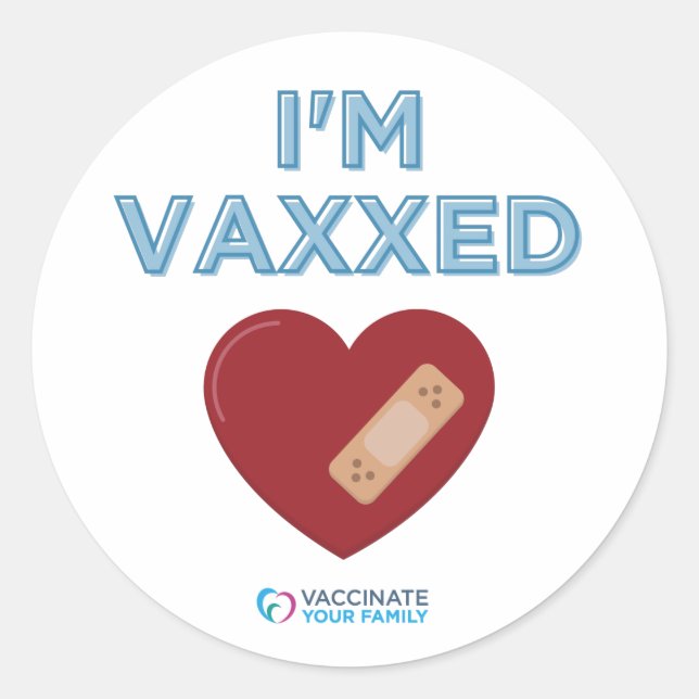 Adesivo Sou Vaxxed (Frente)