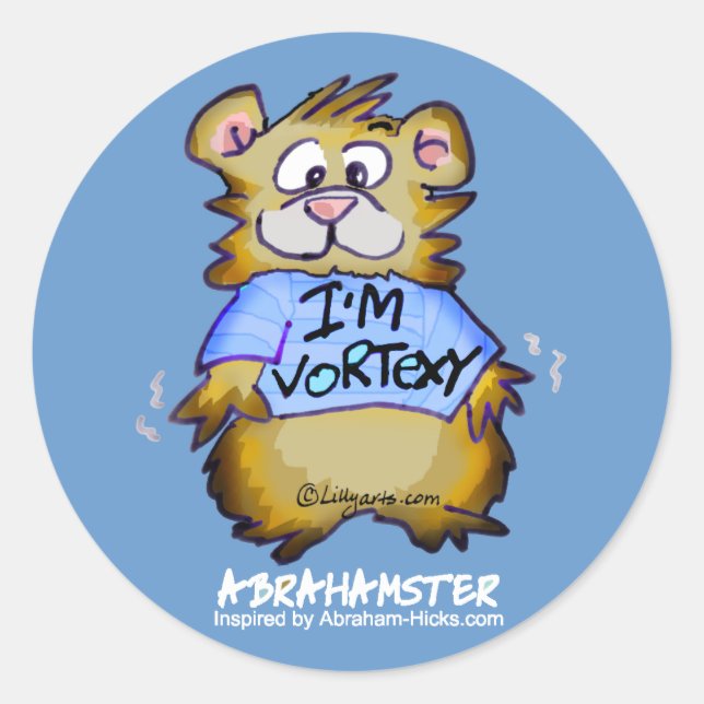 Adesivo Sou Vortexy Blue Round Sticker (Frente)