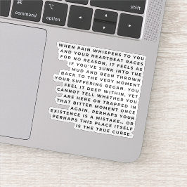 Adesivo Soul in the Mud – Deep Emotional Quote Sticker
