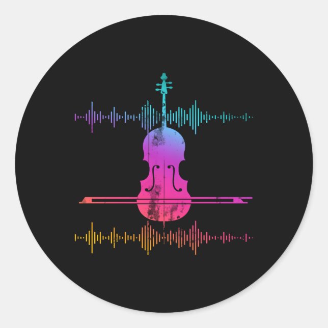 Adesivo Soundwaves Cello (Frente)