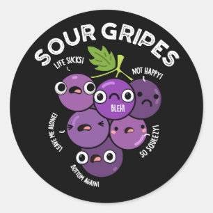Adesivo Sour Gripes Funny Fruta Grape Dark BG