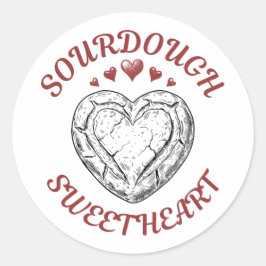 Adesivo Sourdough Sweetheart – Funny Valentine Gift