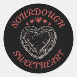 Adesivo Sourdough Sweetheart – Funny Valentine Pun Gift
