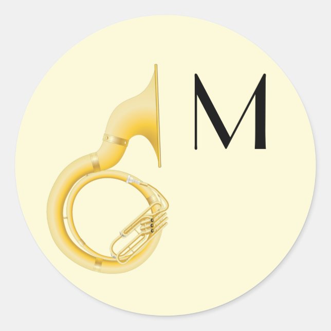 Adesivo Sousaphone Marching Banda Música Professora Músico (Frente)