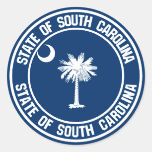 Adesivo South Carolina Round Emblem