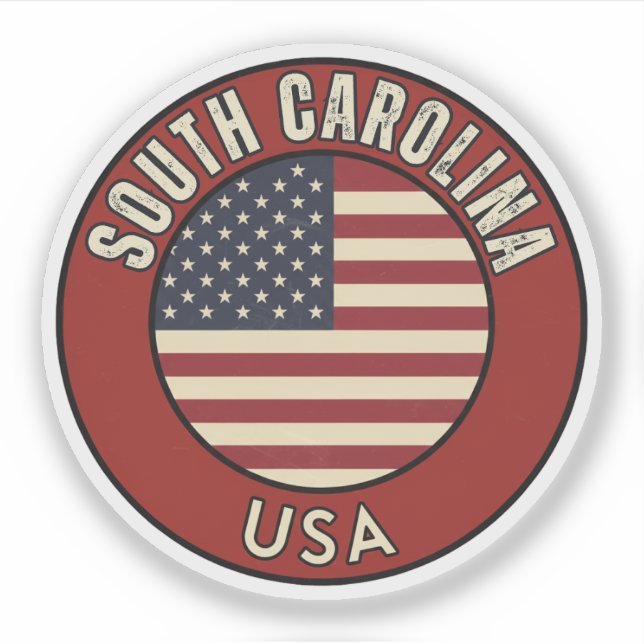 Adesivo South Carolina United States of America (Frente)