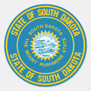 Adesivo South Dakota Round Emblem