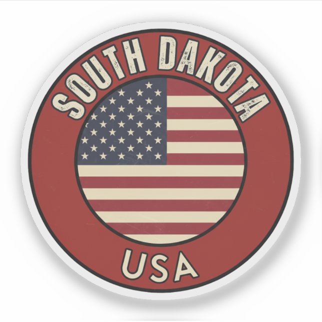 Adesivo South Dakota United States of America (Frente)
