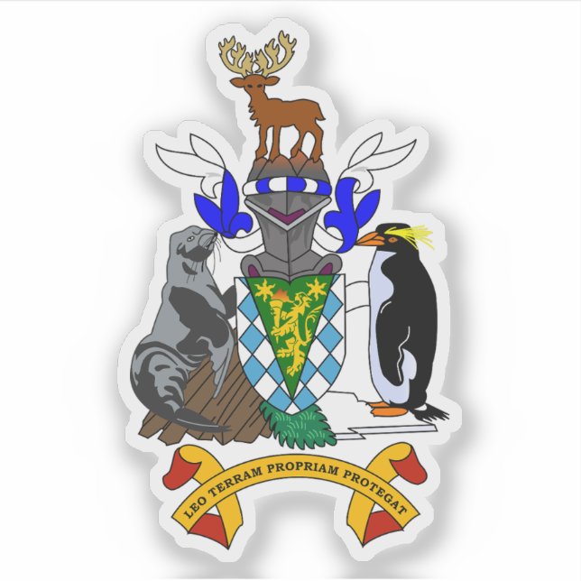 Adesivo South Georgia & the South Sandwich Islands emblem (Frente)
