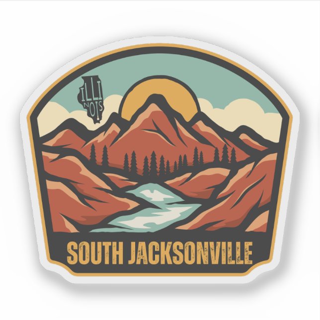 Adesivo South Jacksonville, Illinois  (Frente)
