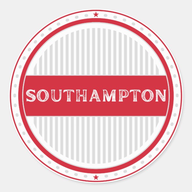 Adesivo Southampton City Pride Emblem – English Identity (Frente)