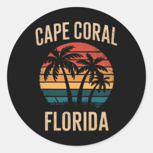 Adesivo Souvenirs De Férias Cape Coral Florida Para A Famí