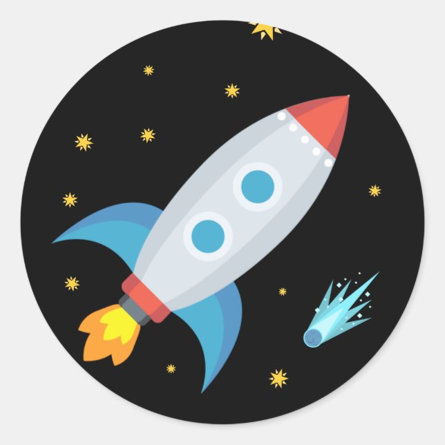 Adesivo Space Rocket Emoji (Frente)