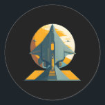 Adesivo Spacecraft Spaceship Science Fiction<br><div class="desc">Explore o desconhecido com essa design de espaçonave futurista que incorpora a essência da ficção científica e leva sua imaginação a novas fronteiras.</div>