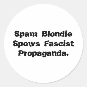 Adesivo Spam Blondie Propaganda Hankamer Artjunkhaus