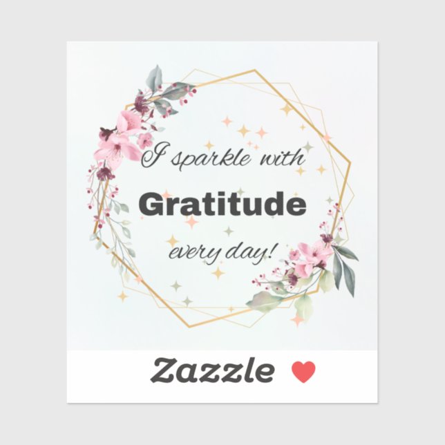 Adesivo Sparkle com Grace (Folha)