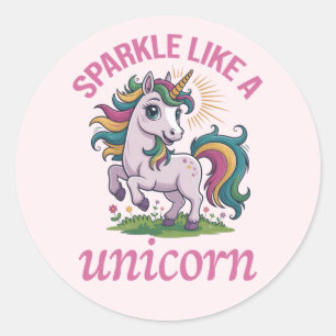 Adesivo Sparkle como um unicórnio