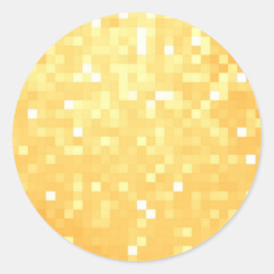 Adesivo Sparkle de pixel do ouro