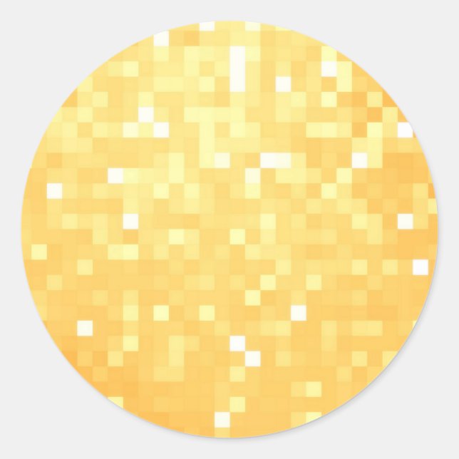 Adesivo Sparkle de pixel do ouro (Frente)