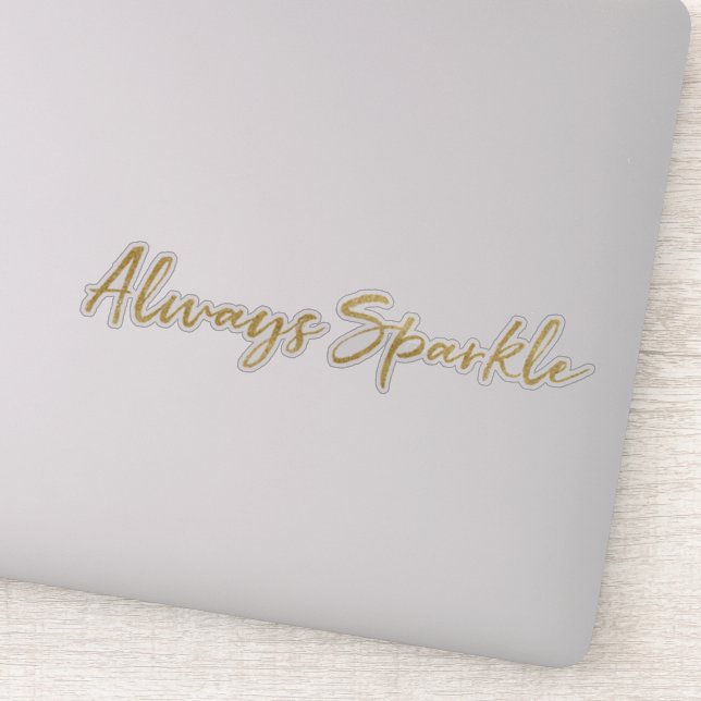 Adesivo Sparkle Dourado (Detalhe)