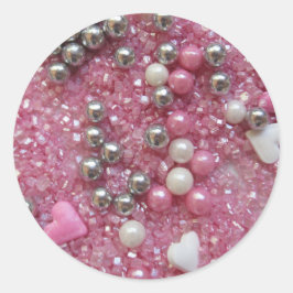 Adesivo Sparkles do rosa e corações do amor