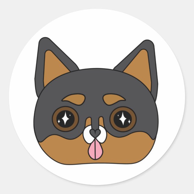 Adesivo Sparkly chihuahua (Frente)