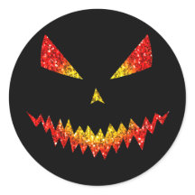 Sparkly Jack O'Lanterna face Halloween