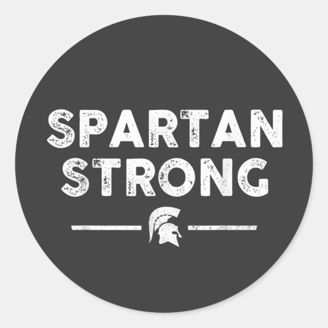 Adesivo Spartan Strong, Comunidade Espartana homenageia ví (Frente)