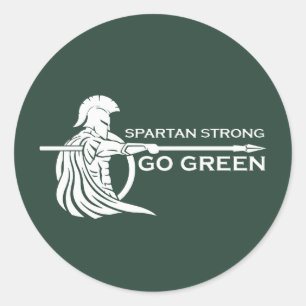 Adesivo Spartan Strong Go Green Spartan Warriors