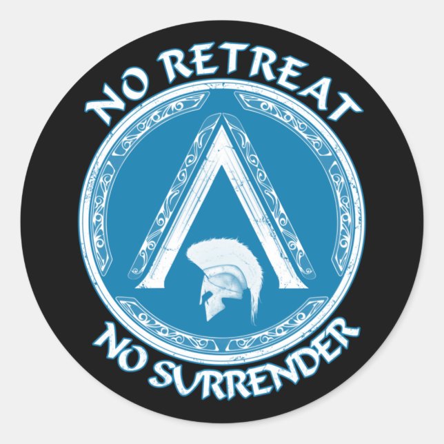 Adesivo Spartan Warrior e Lambda - Símbolo Sticker (Frente)