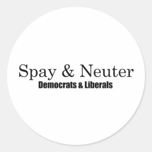 Adesivo Spay e neutralize liberais