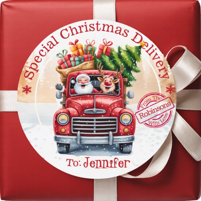 Adesivo Special Christmas Delivery Cute Holiday Gift (Criador carregado)