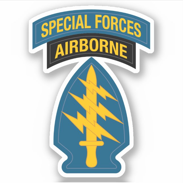 Adesivo Special Forces insignia Airborne Tab (Frente)