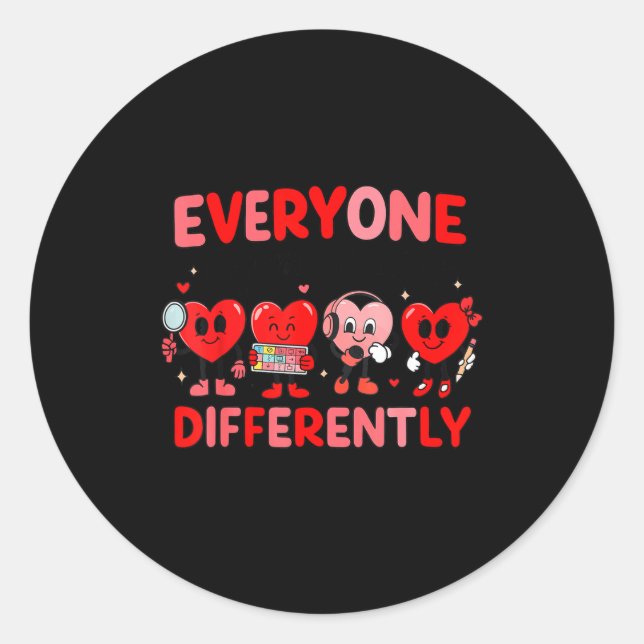 Adesivo Speech Therapy Language Pathologist Valentines Day (Frente)