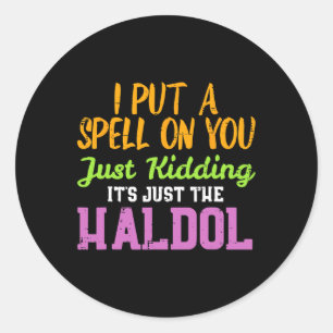 Adesivo Spell Brincando Enfermeira Engraçada Haldol Hallow