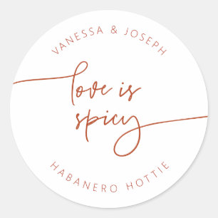 Adesivo Spicy Jam Label Wedding Favor Sticker G400