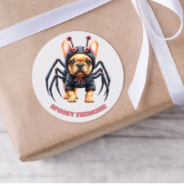 Adesivo Spider Costume Frenchie Pup Halloween