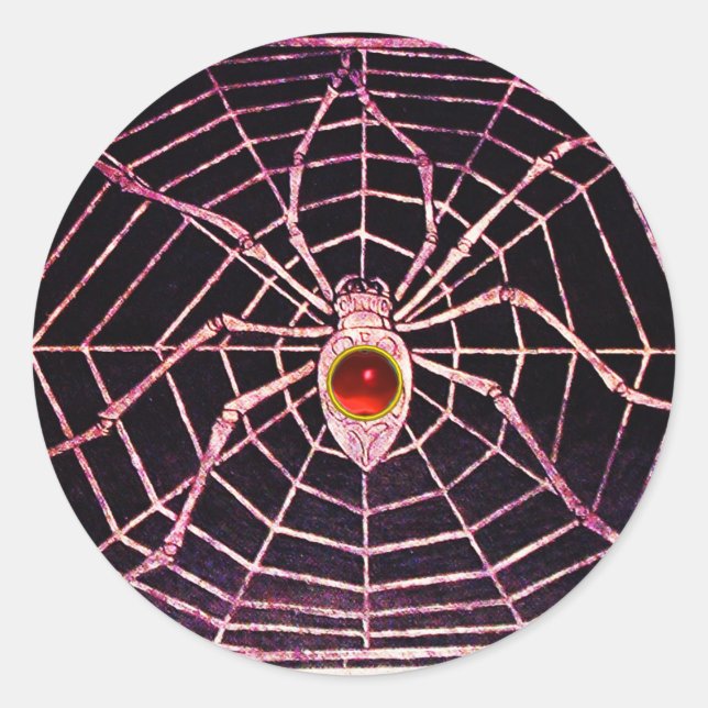 Adesivo SPIDER E WEB Red Ruby Black (Frente)