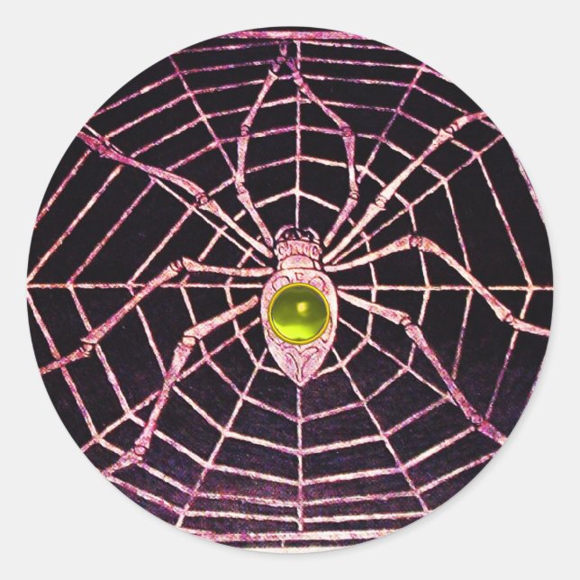 Adesivo SPIDER E WEB Yellow Topaz Black (Frente)