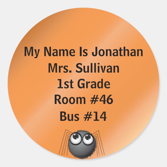 Adesivo Spider Nametag (Frente)